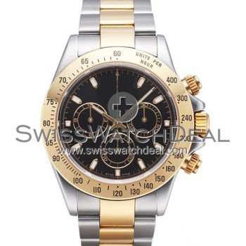 SWISS DAYTONA STYLE 2-TONE BLACK 40MM