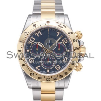 SWISS DAYTONA STYLE 2-TONE BLUE ARABIC 40MM