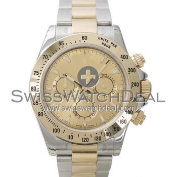 SWISS DAYTONA STYLE 2-TONE GOLD 40MM