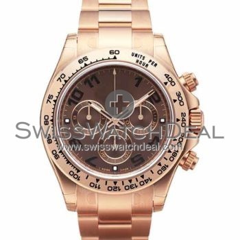 SWISS DAYTONA STYLE ROSE GOLD CHOCOLATE 40MM