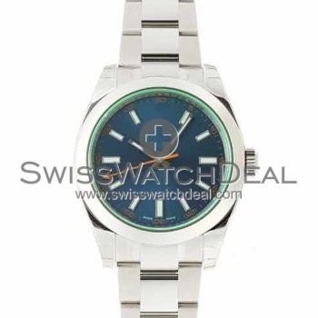 SWISS MILGAUSS STYLE STEEL BLUE 40MM