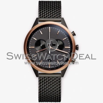 Black PVD Rose Gold Bezel Chrono