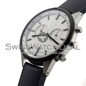 Steel White Chrono Black PVD Strap