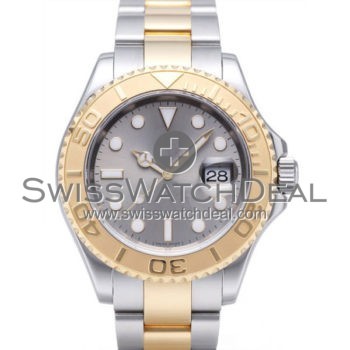 SWISS YACHT-MASTER STYLE 2TONE GREY 40MM