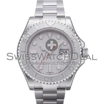 SWISS YACHT-MASTER STYLE STEEL GREY 40MM